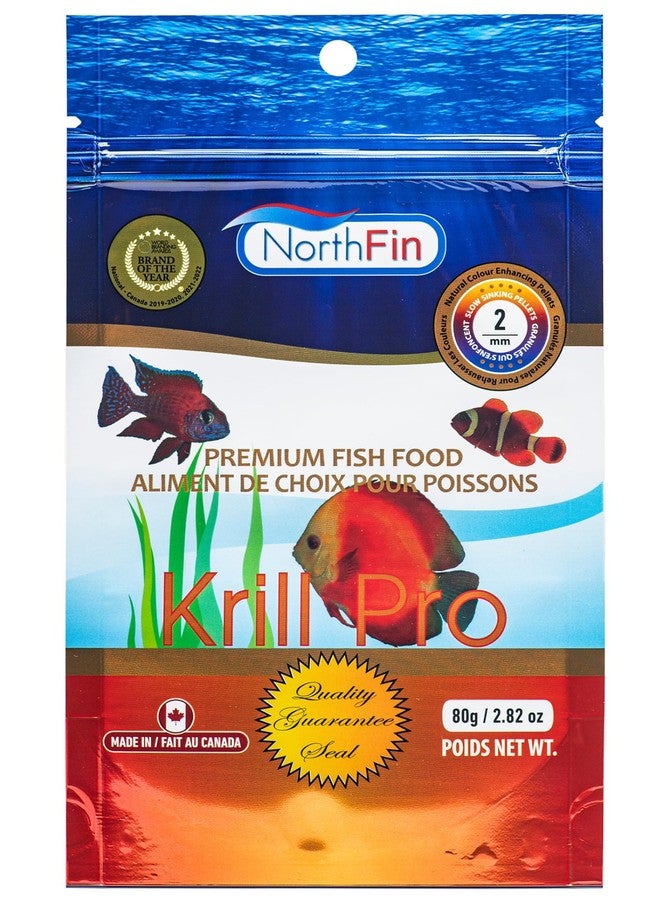 Northfin Fish Food Krill Formula Slow Sinking Pellets (2mm 80g) - Image 1